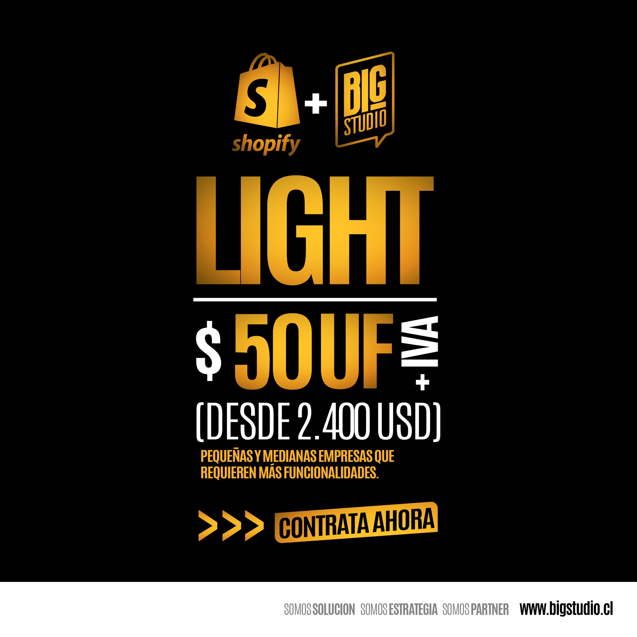 Plan Light de 50 UF+IVA para crear y diseñar tu web con configuraciones avanzadas. 