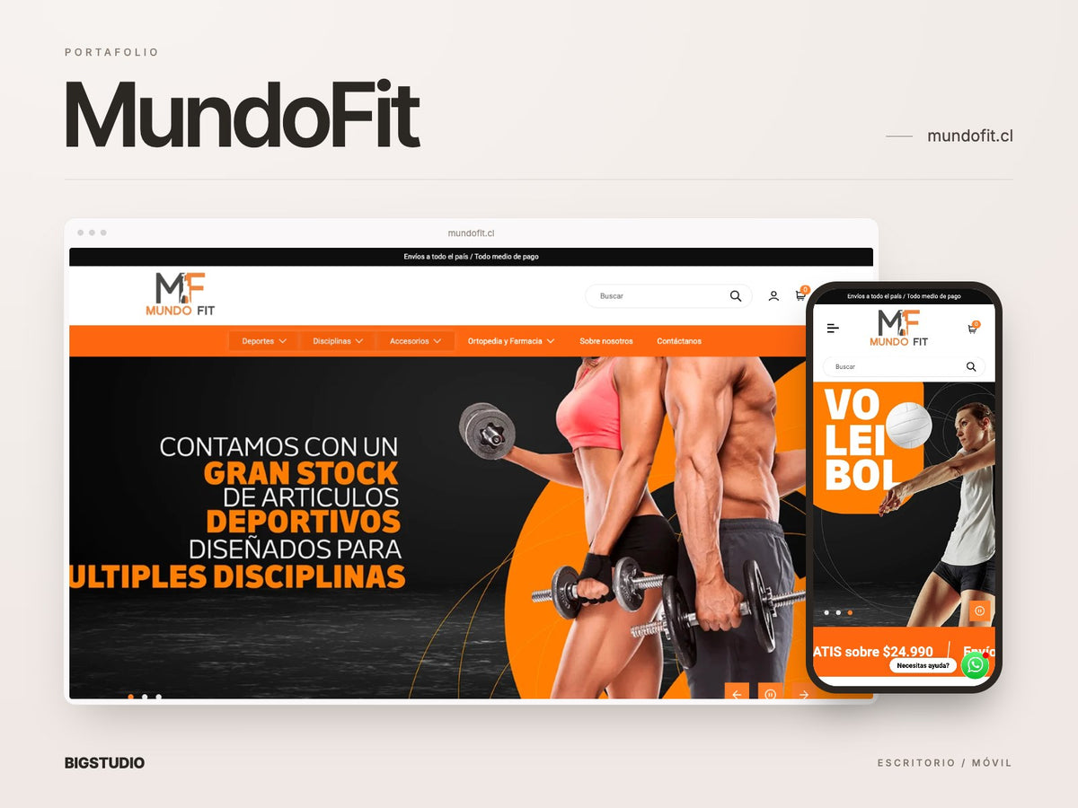 MundoFit, imagen del portafolio