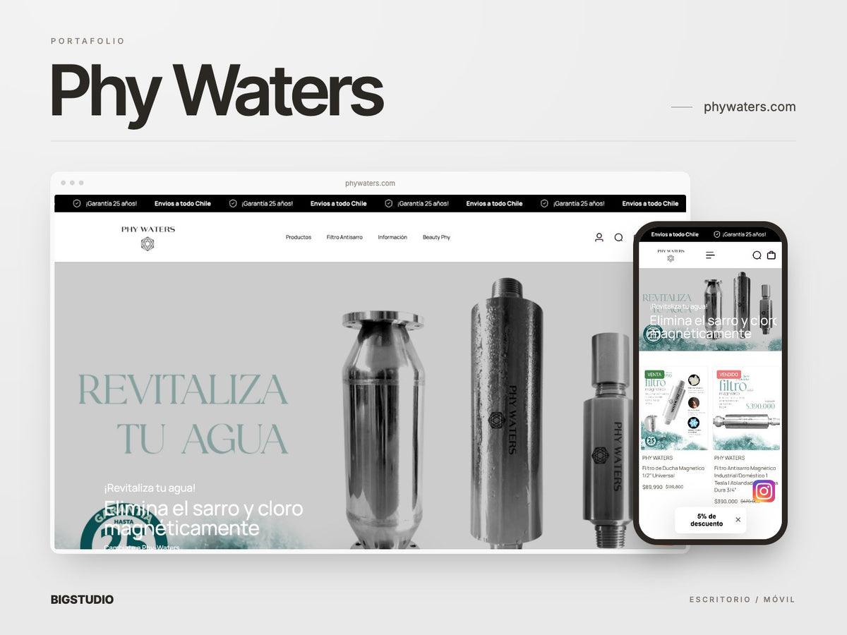 Phy Waters, imagen del portafolio