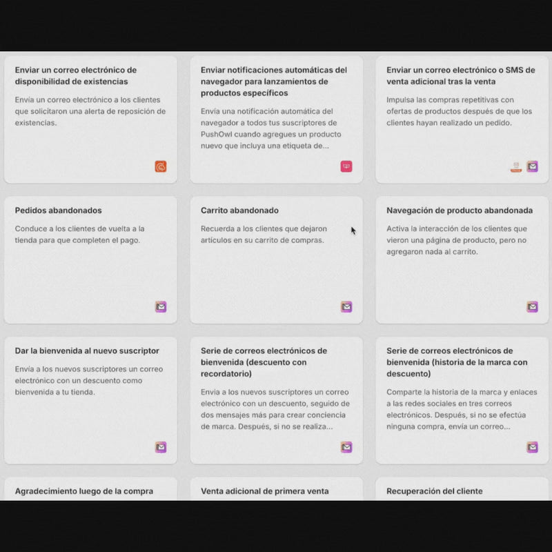 Demo: configuración de correos nativos de Shopify